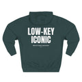Low-Key Iconic hoodie | Bold Text Back Graphic